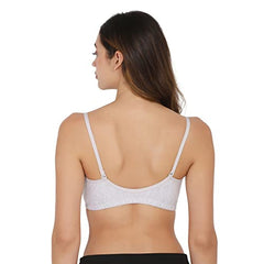 Front Open Padded T-shirt Bra White Colour
