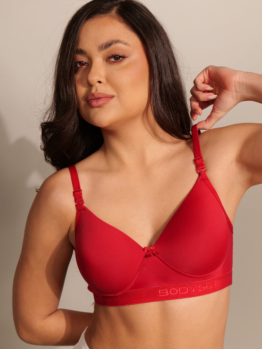 SF32 Padded Sports Slip-On Bra Marron Colour