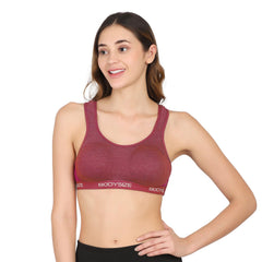 SF26 Side Hook Padded Sports Bra Pink