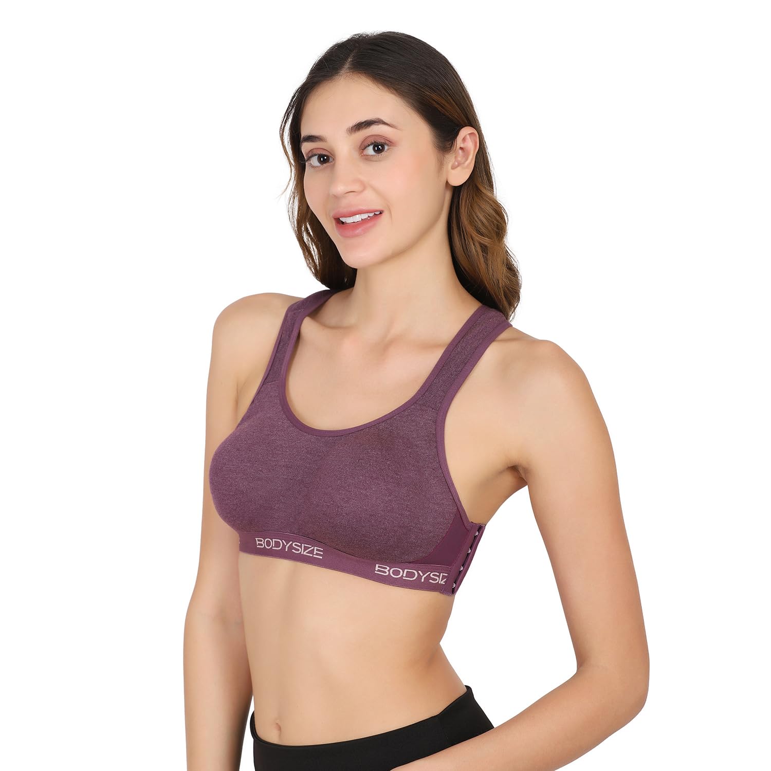 SF26 Side Hook Padded Sports Bra Purple