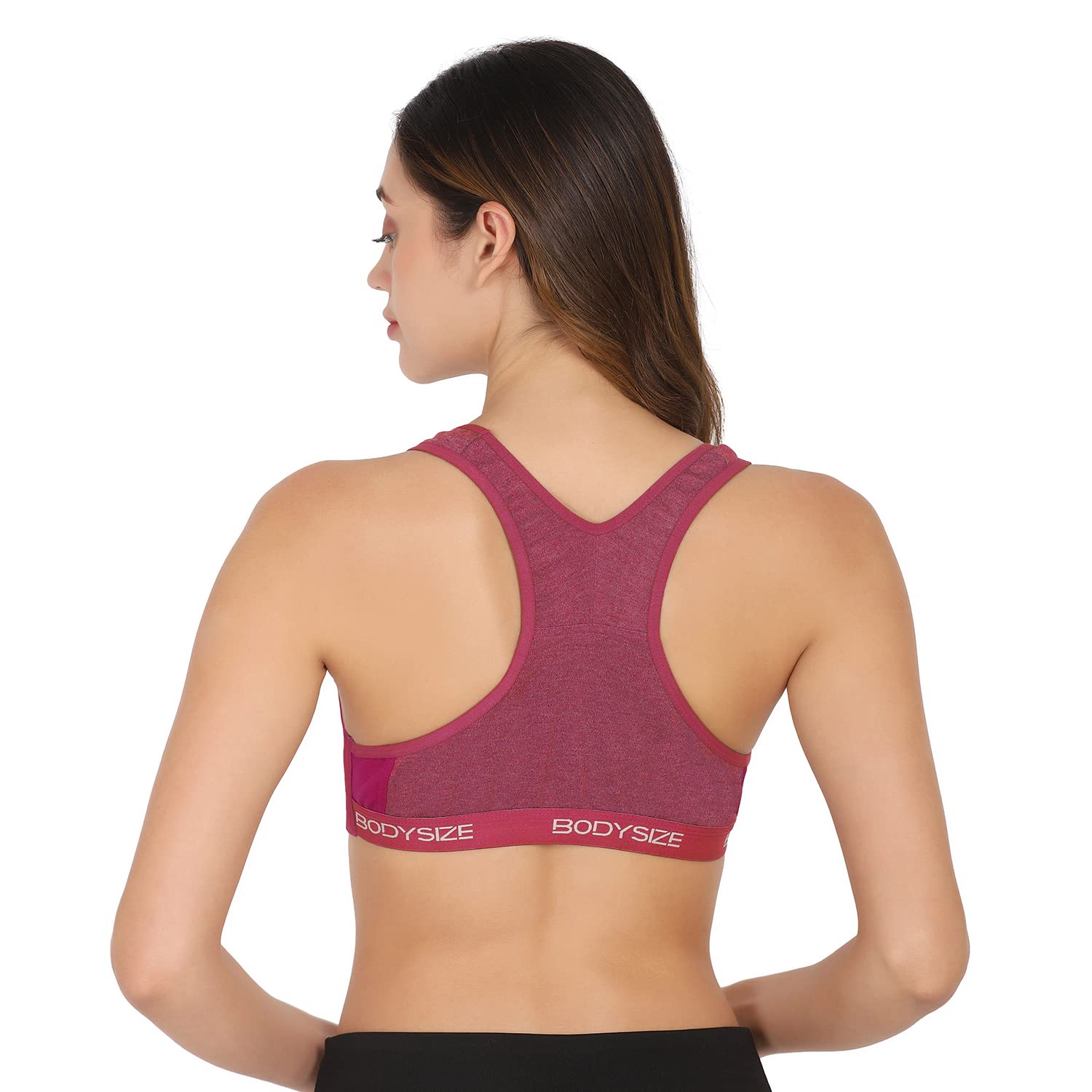 SF26 Side Hook Padded Sports Bra Pink