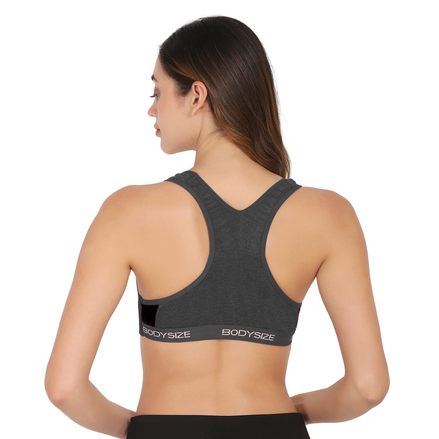 SF26 Side Hook Padded Sports Bra Black