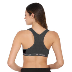 SF26 Side Hook Padded Sports Bra Black