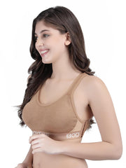 SF26 Side Hook Padded Sports Bra Skin