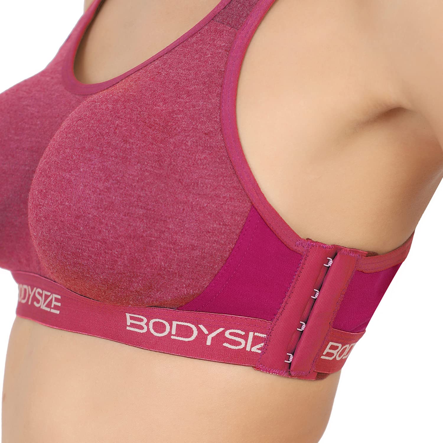 SF26 Side Hook Padded Sports Bra Pink