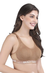 SF26 Side Hook Padded Sports Bra Skin