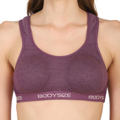 SF26 Side Hook Padded Sports Bra Purple