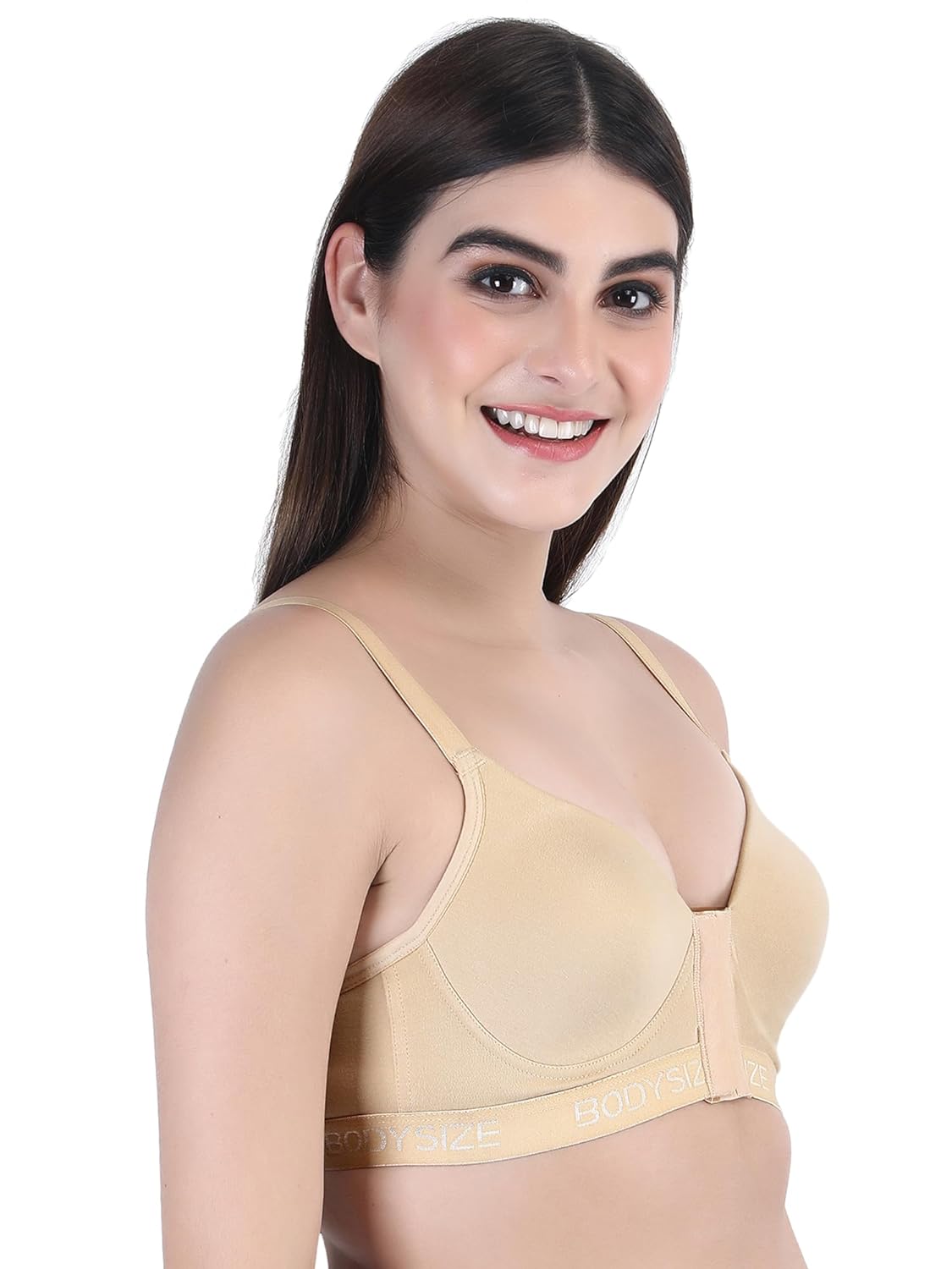 Front Open Padded T-shirt Bra full cup skin
