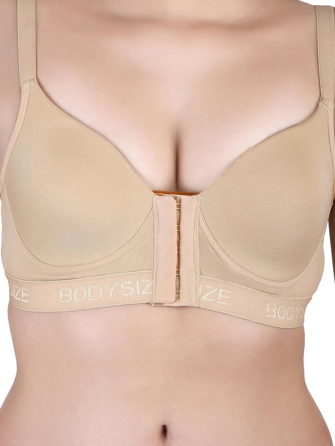 Front Open Padded T-shirt Bra full cup skin