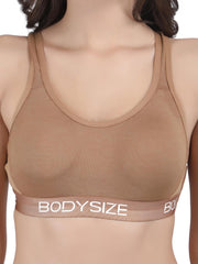 SF26 Side Hook Padded Sports Bra Skin