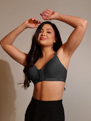 Front Open Padded T-shirt Bra (Full Cup) Black Colour