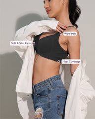 Black Color Designer Padded Cotton Bra