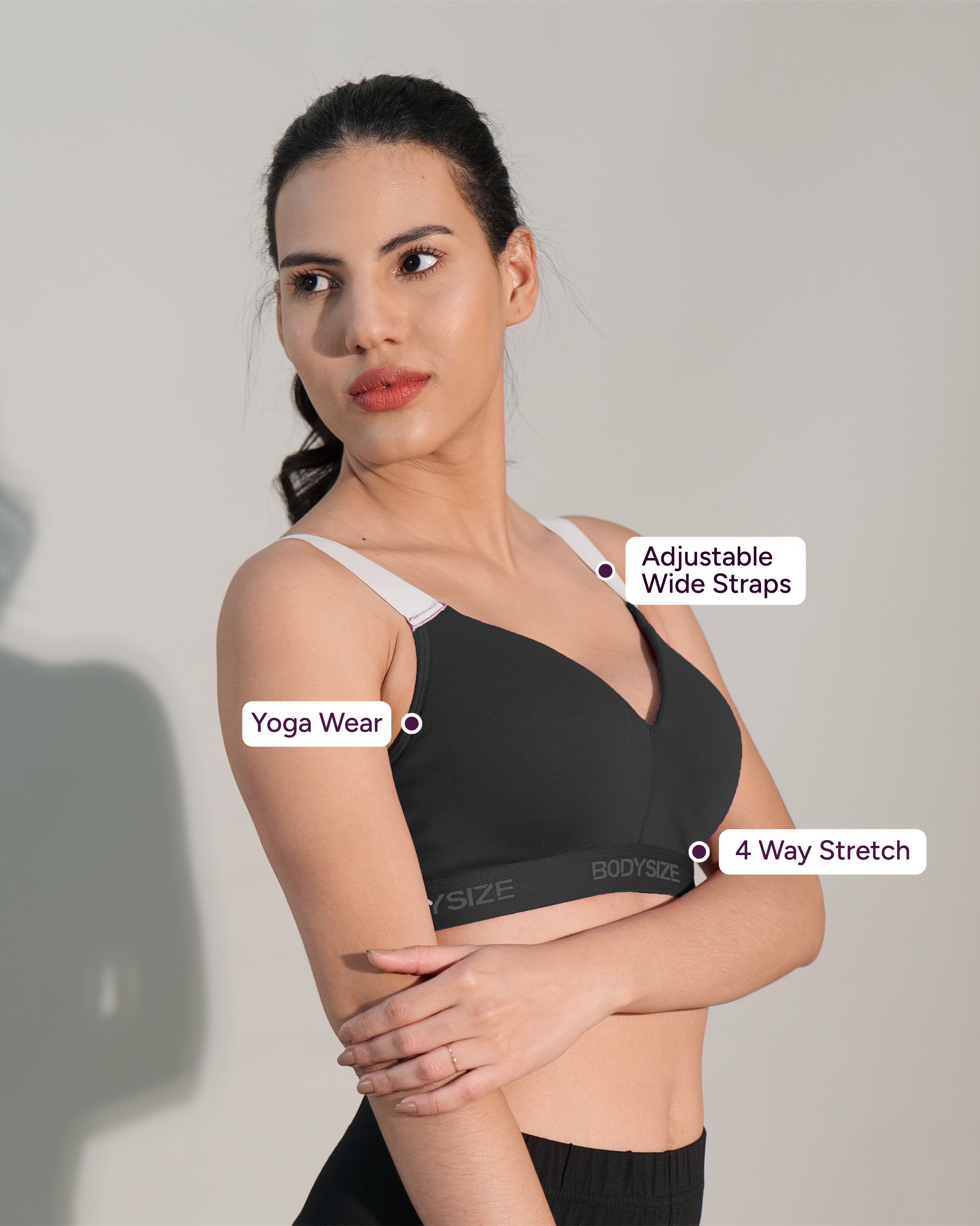 Women Yoga Sports in Black Color