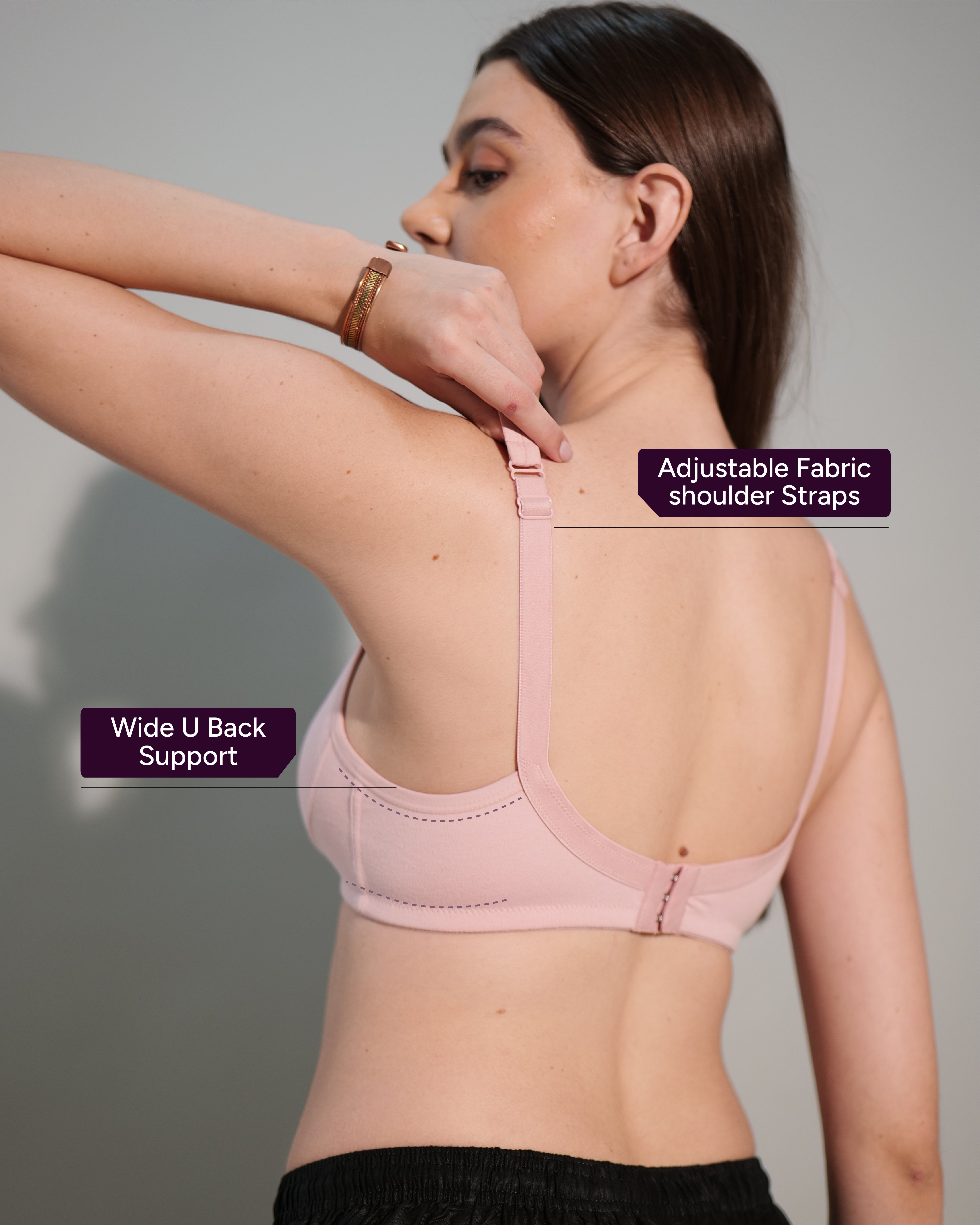 S310 Cotton Seamless Shaper Bra Blush