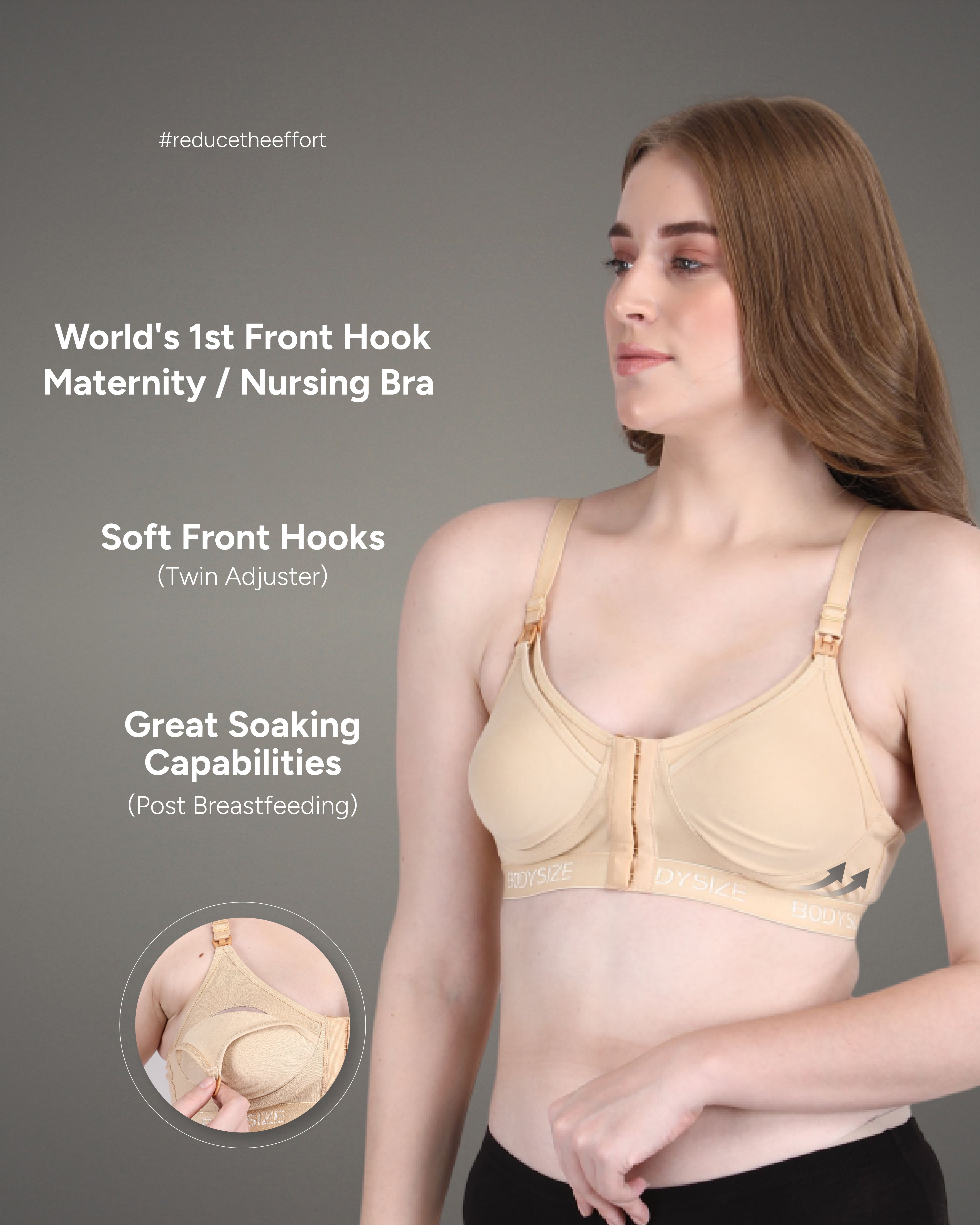 Front Open Feeding beige colour