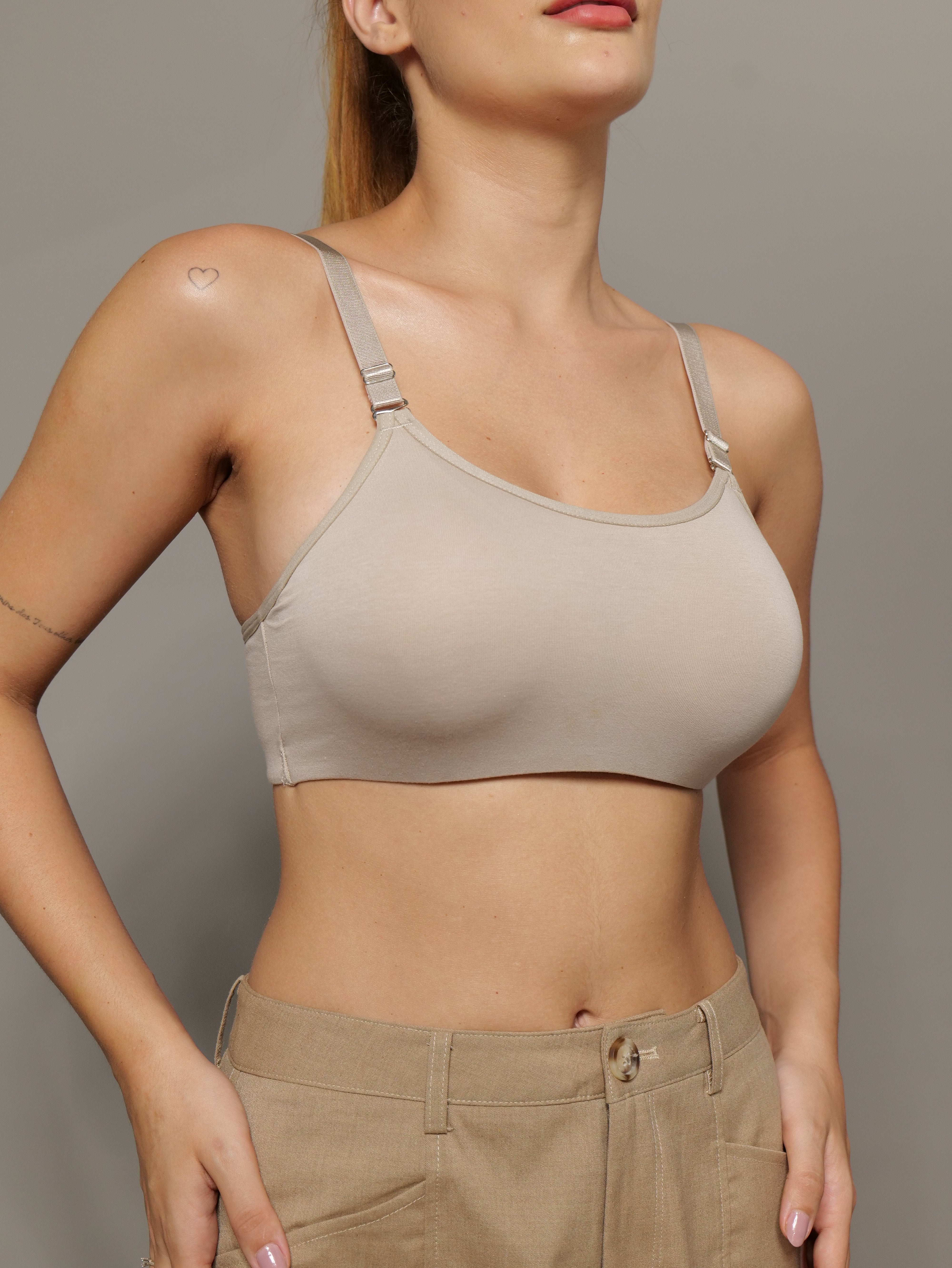 Cami Everyday Padded Bra in Camel Colour