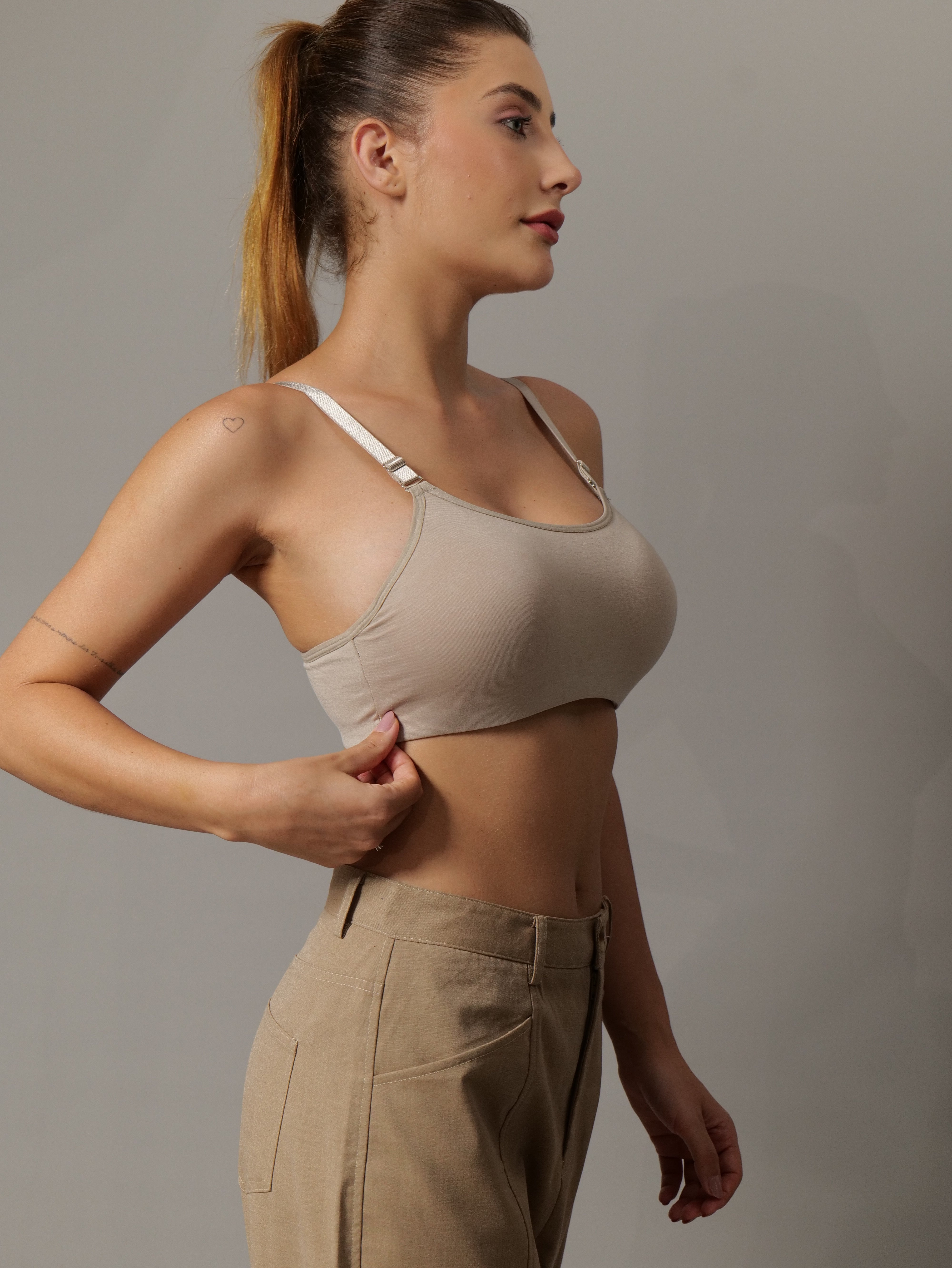 Cami Everyday Padded Bra in Camel Colour