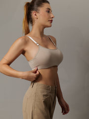 Cami Everyday Padded Bra in Camel Colour