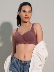 SF29 Designer Padded Bra Mulberry