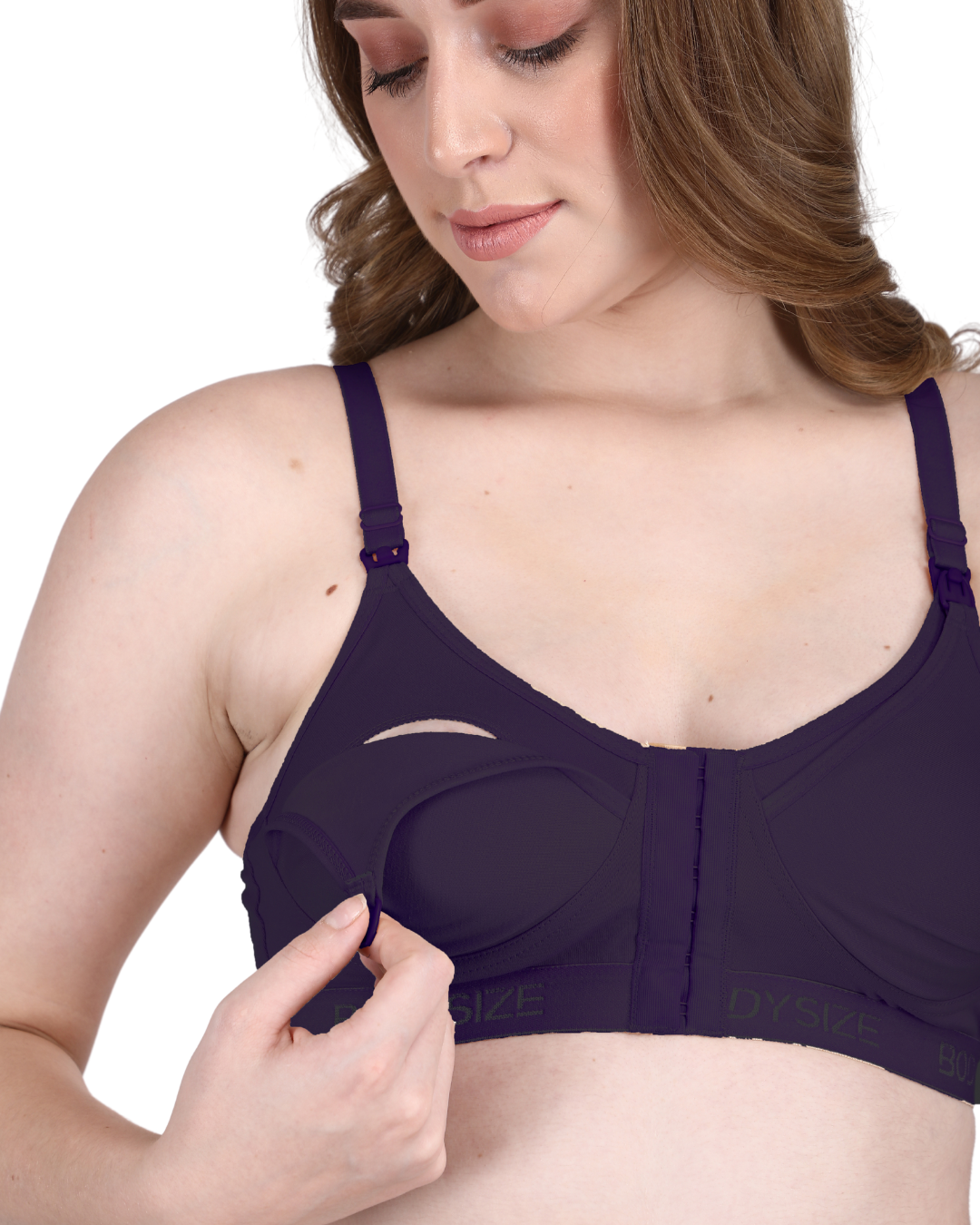 Front Open Feeding Bra Wine Colour