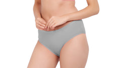 AN40 Cotton Lycra Mid-Waist Hipster Panty grey
