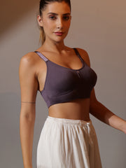 Breeze Everyday Slip-On Grey Colour Bra