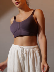 Breeze Everyday Slip-On Bra in Grey Colour