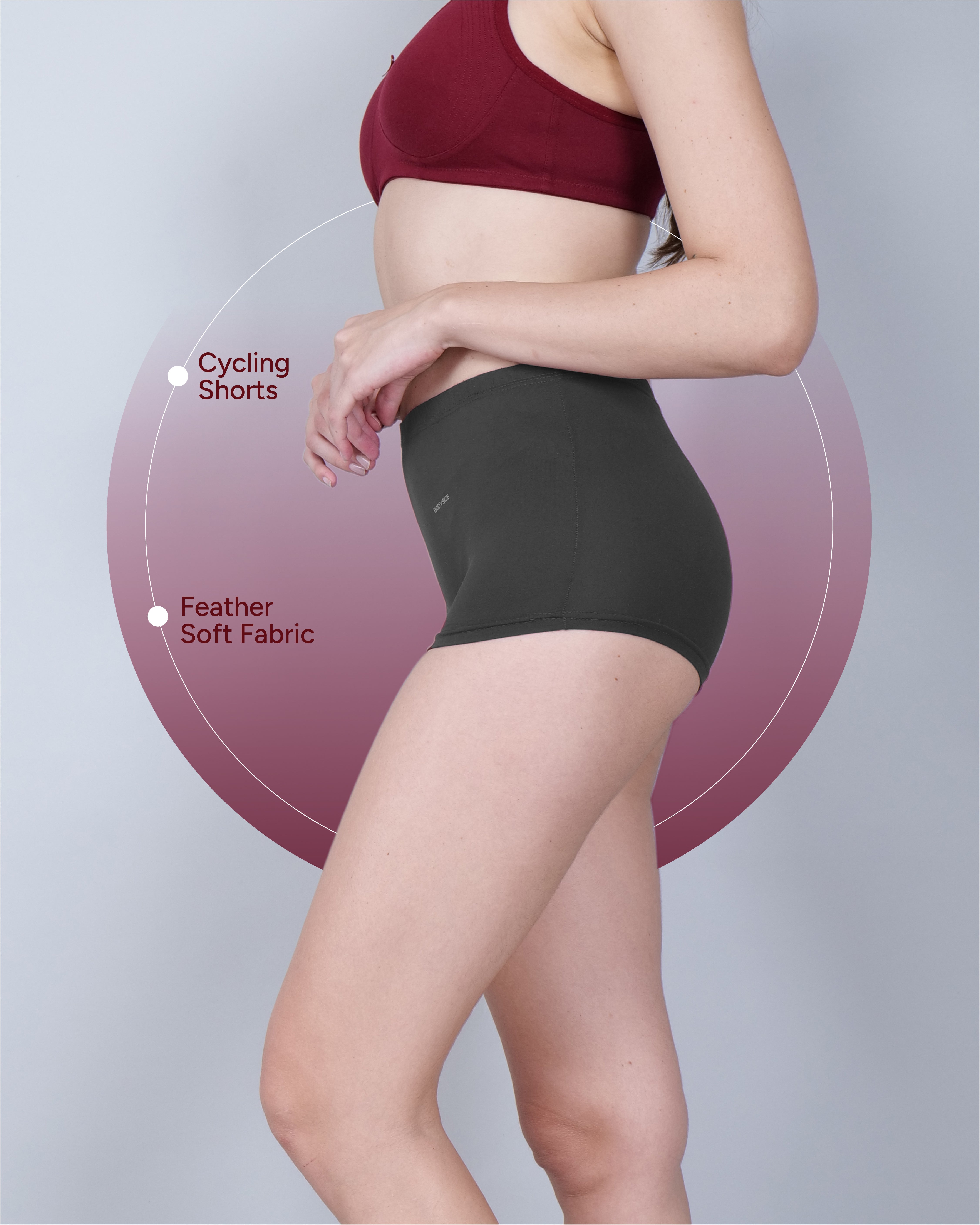 Cycling Shorts Panties Grey