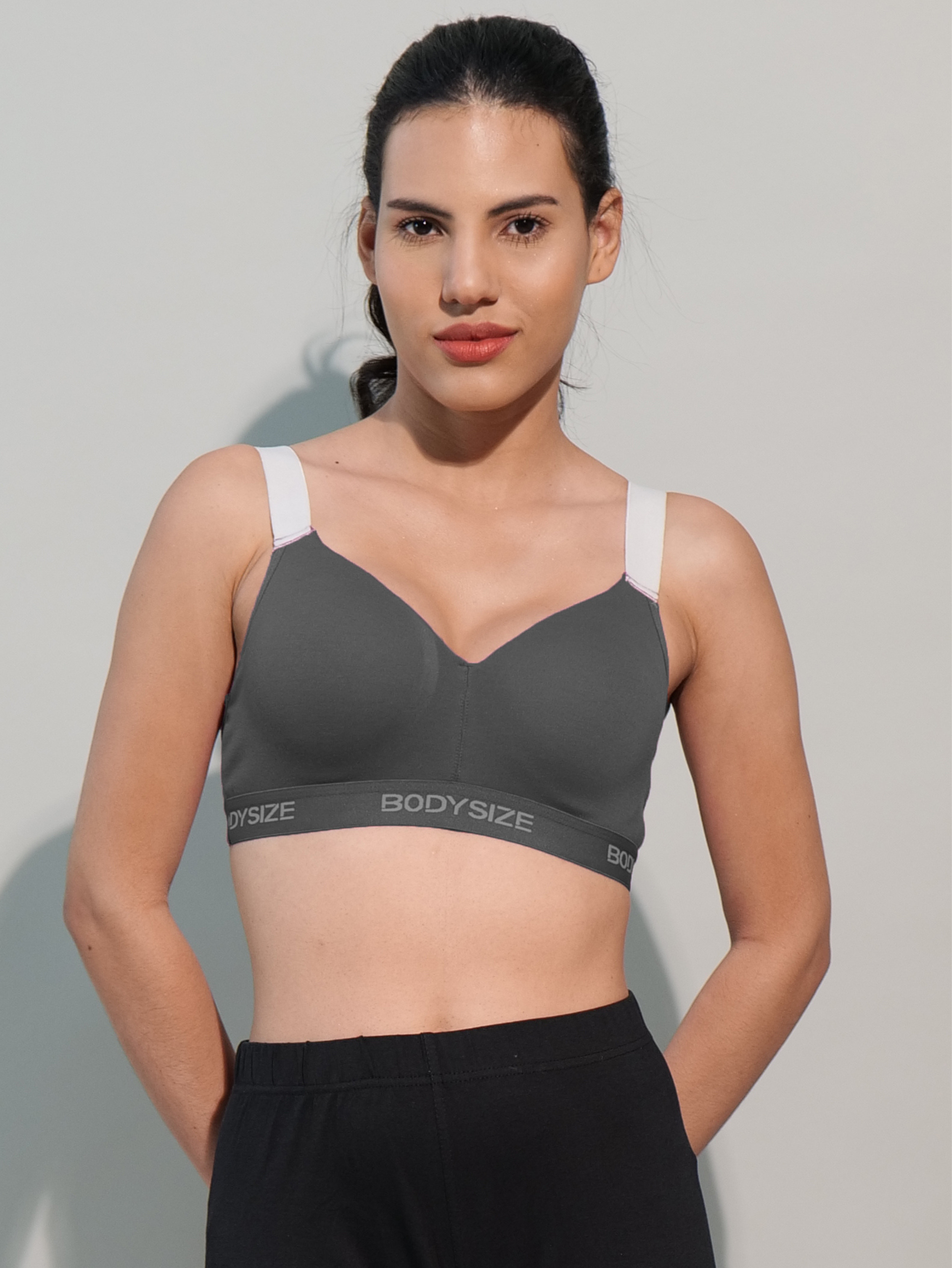 Women Yoga Sports Bra in Grey Color