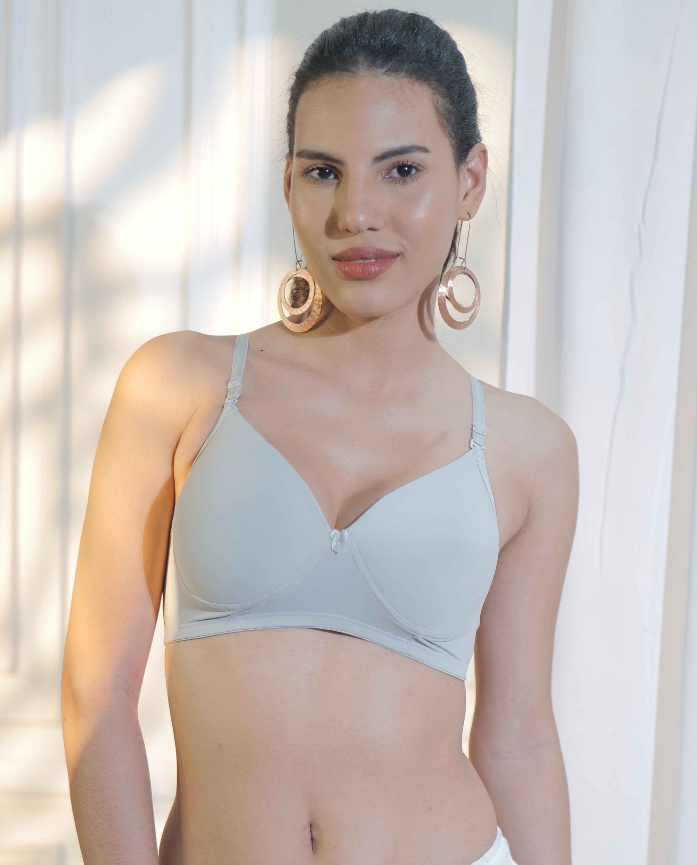 SF27 Light Padded Everyday Bras in Grey Colour