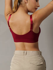 Breeze Everyday Slip-On Bra in Maroon Colour