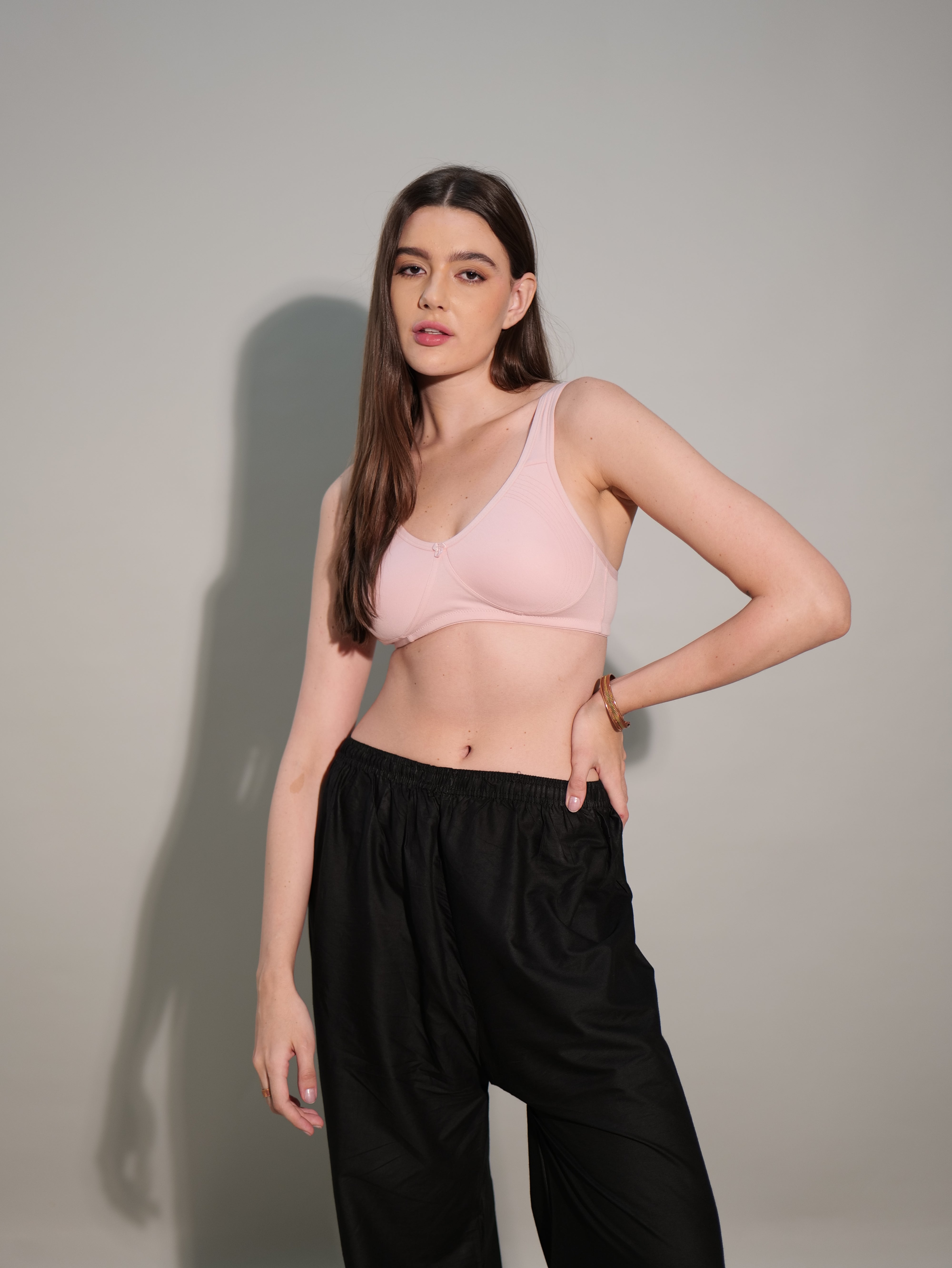 S310 Cotton Seamless Shaper Bra Blush