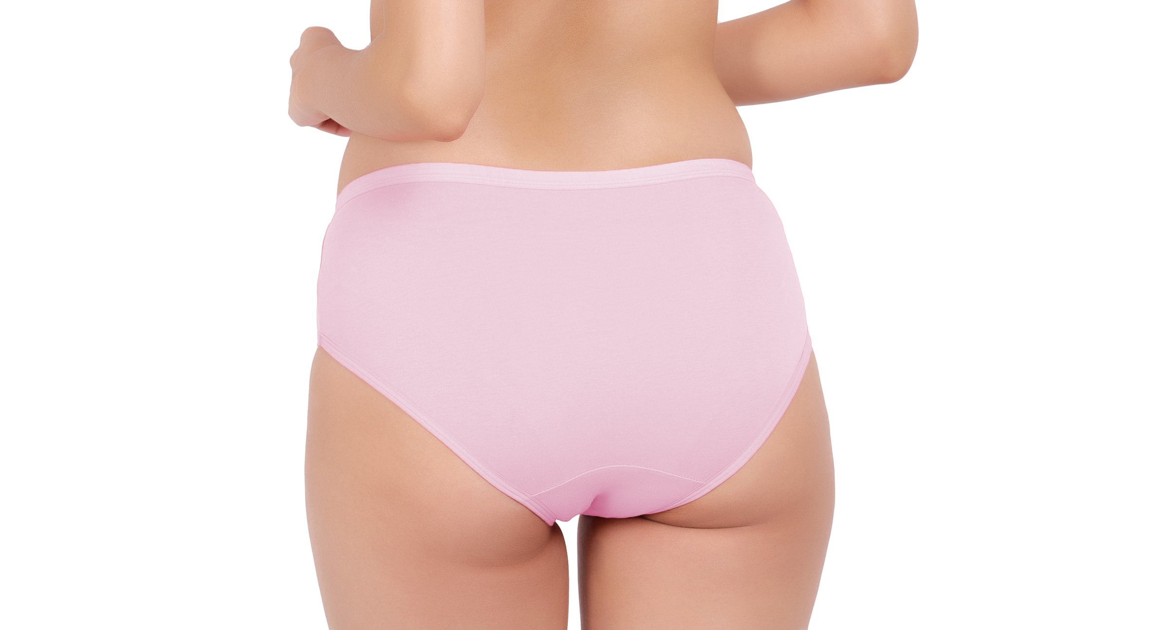 AN40 Cotton Lycra Mid-Waist Hipster Panty pink