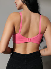 SF29 Designer Padded Cotton Pink Colour Bra