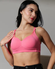 SF29 Designer Padded Cotton Pink Colour Bra