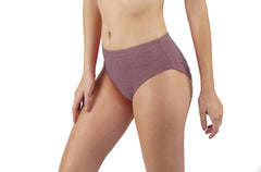 Cotton Melange Mid-Waist Panties Raddish Colour