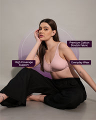 S310 Cotton Seamless Shaper Bra Blush