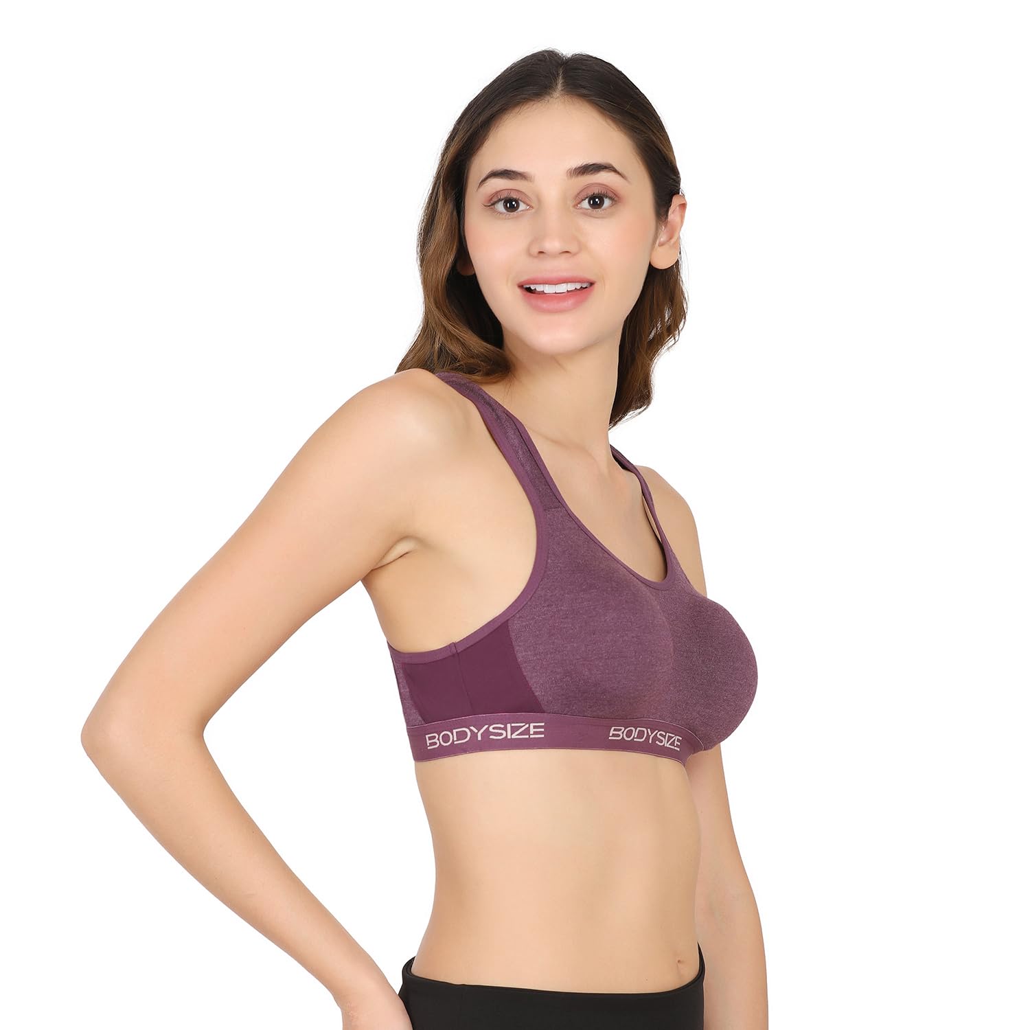 SF26 Side Hook Padded Sports Bra Purple