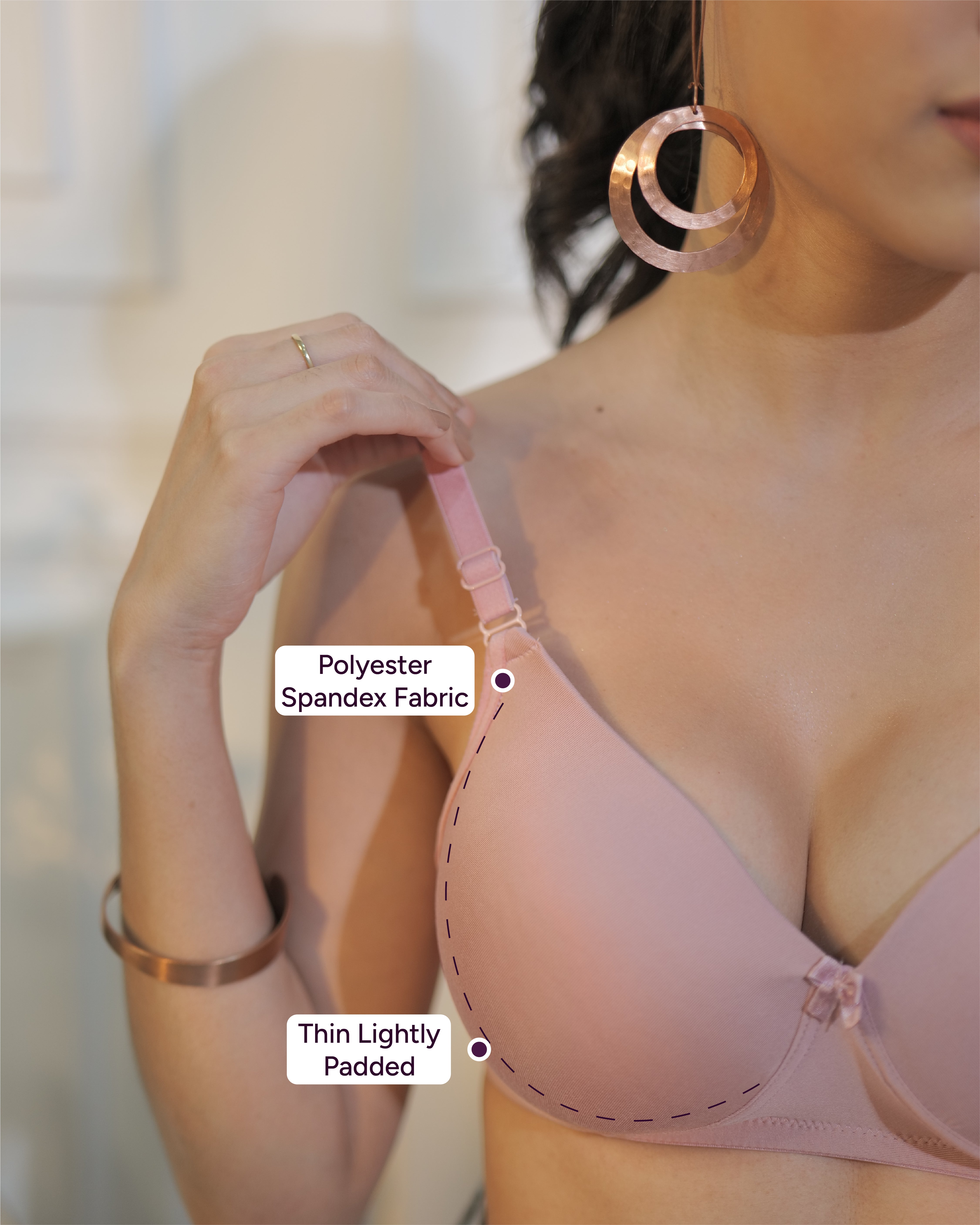 SF27 Light Padded Everyday Bra Pink Colour