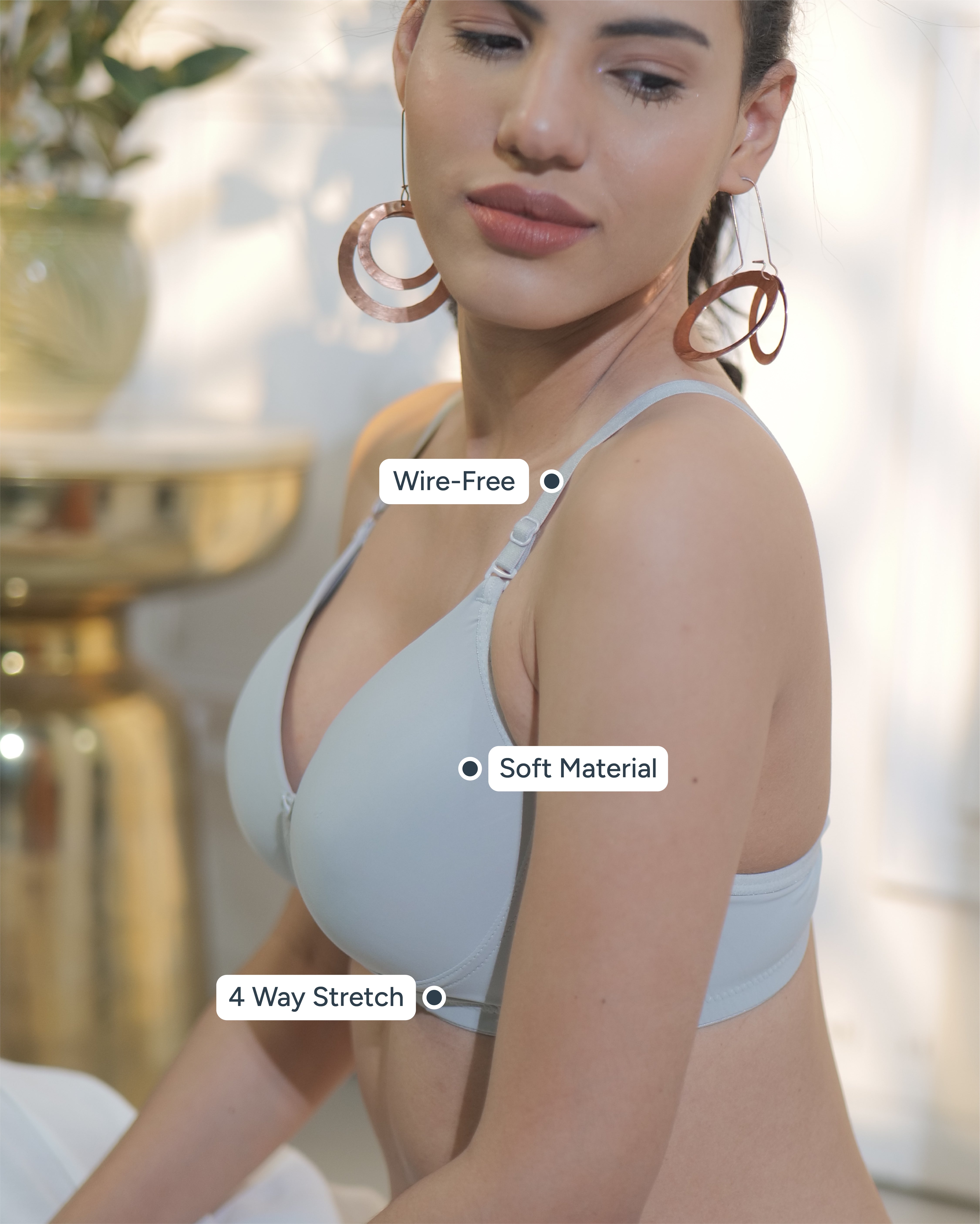 SF27 Light Padded Everyday Bra Grey