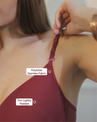 SF27 Light Padded Everyday Bra Maroon Colour