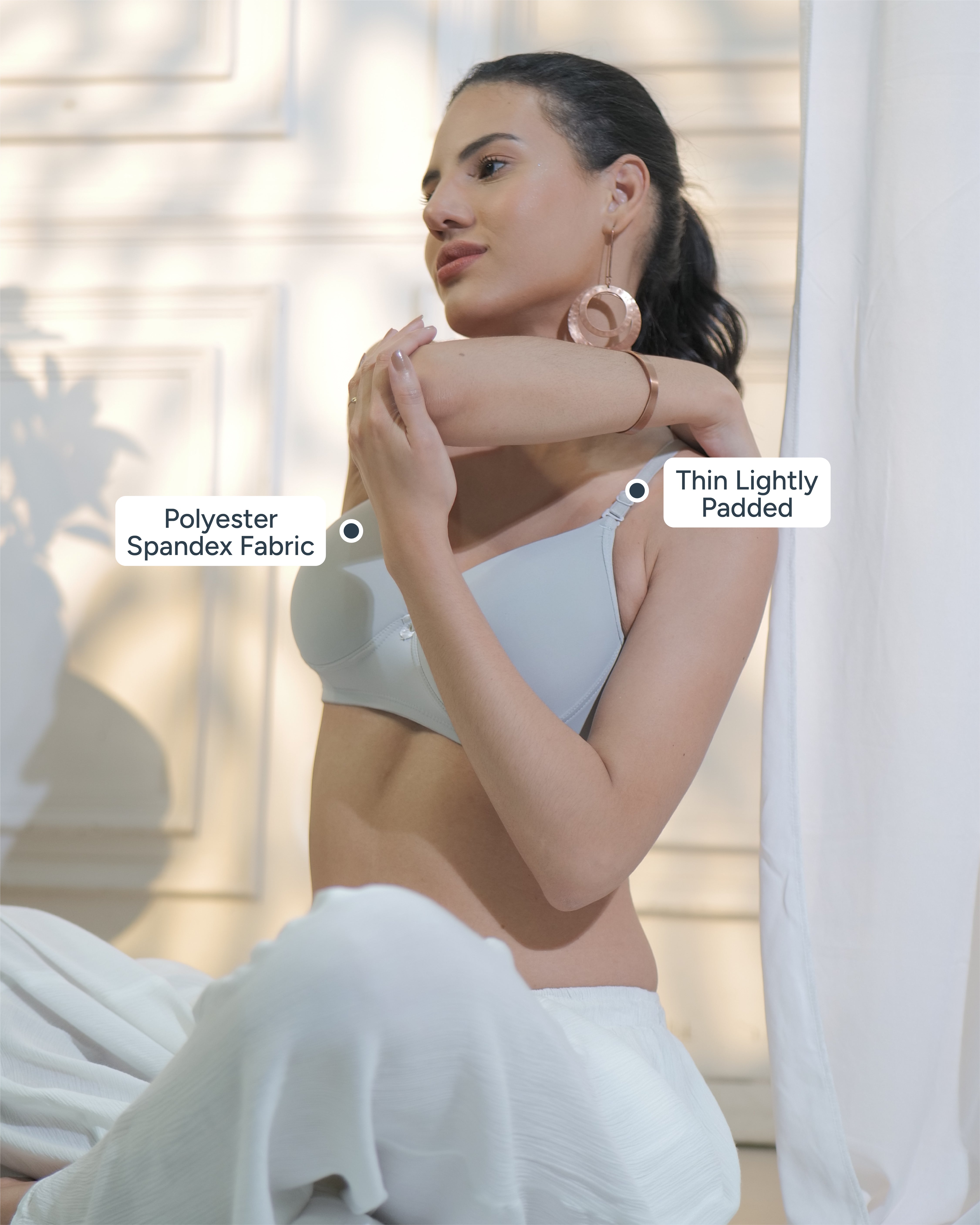 SF27 Light Padded Everyday Bra Grey