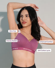 Women Yoga Sports Bra Purple Color