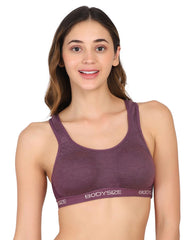 SF26 Side Hook Padded Sports Bra Purple