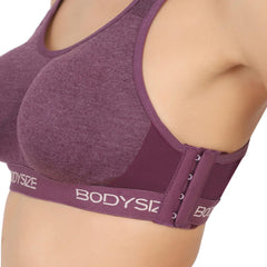 SF26 Side Hook Padded Sports Bra Purple