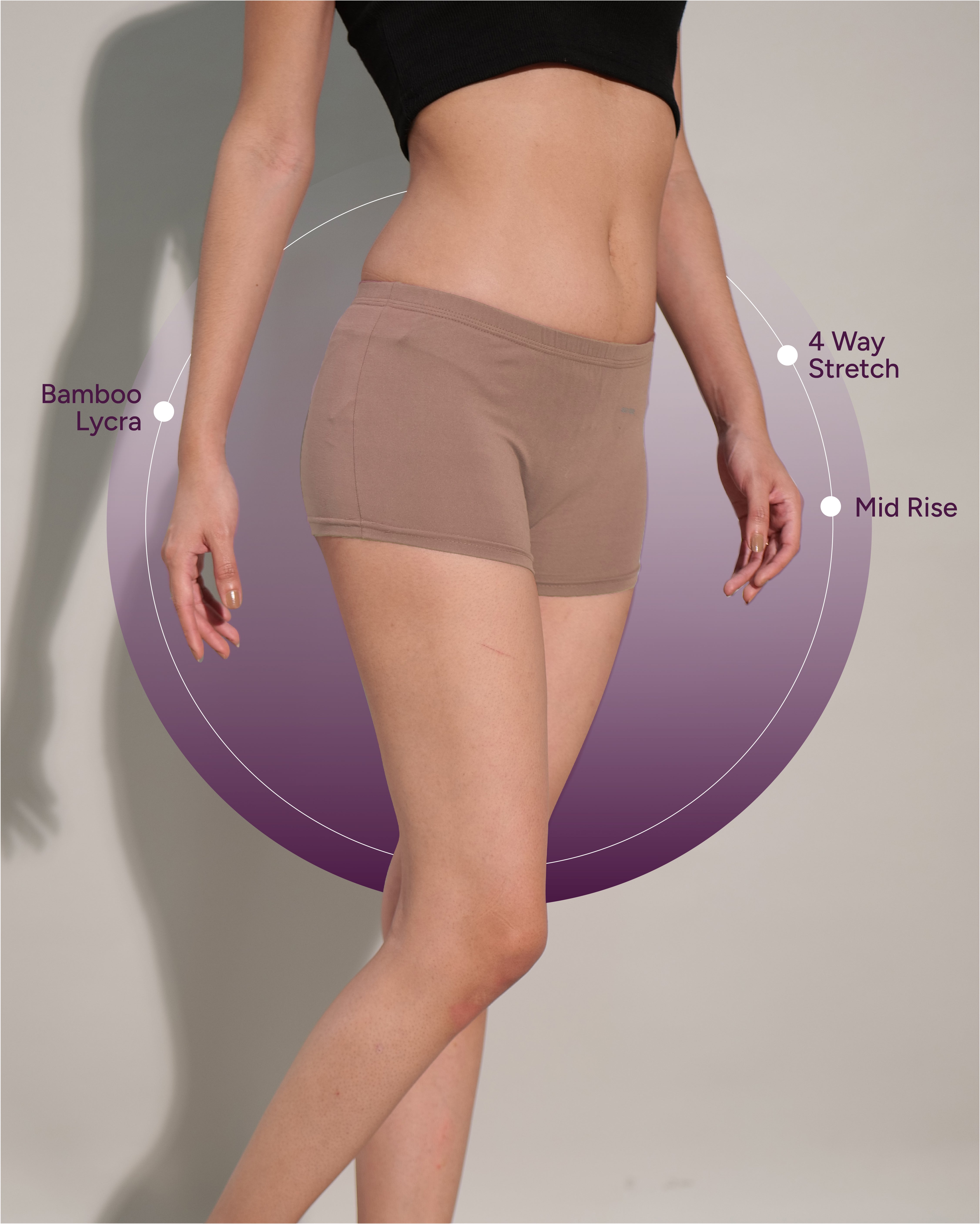 Cycling Short For Women Skin Color