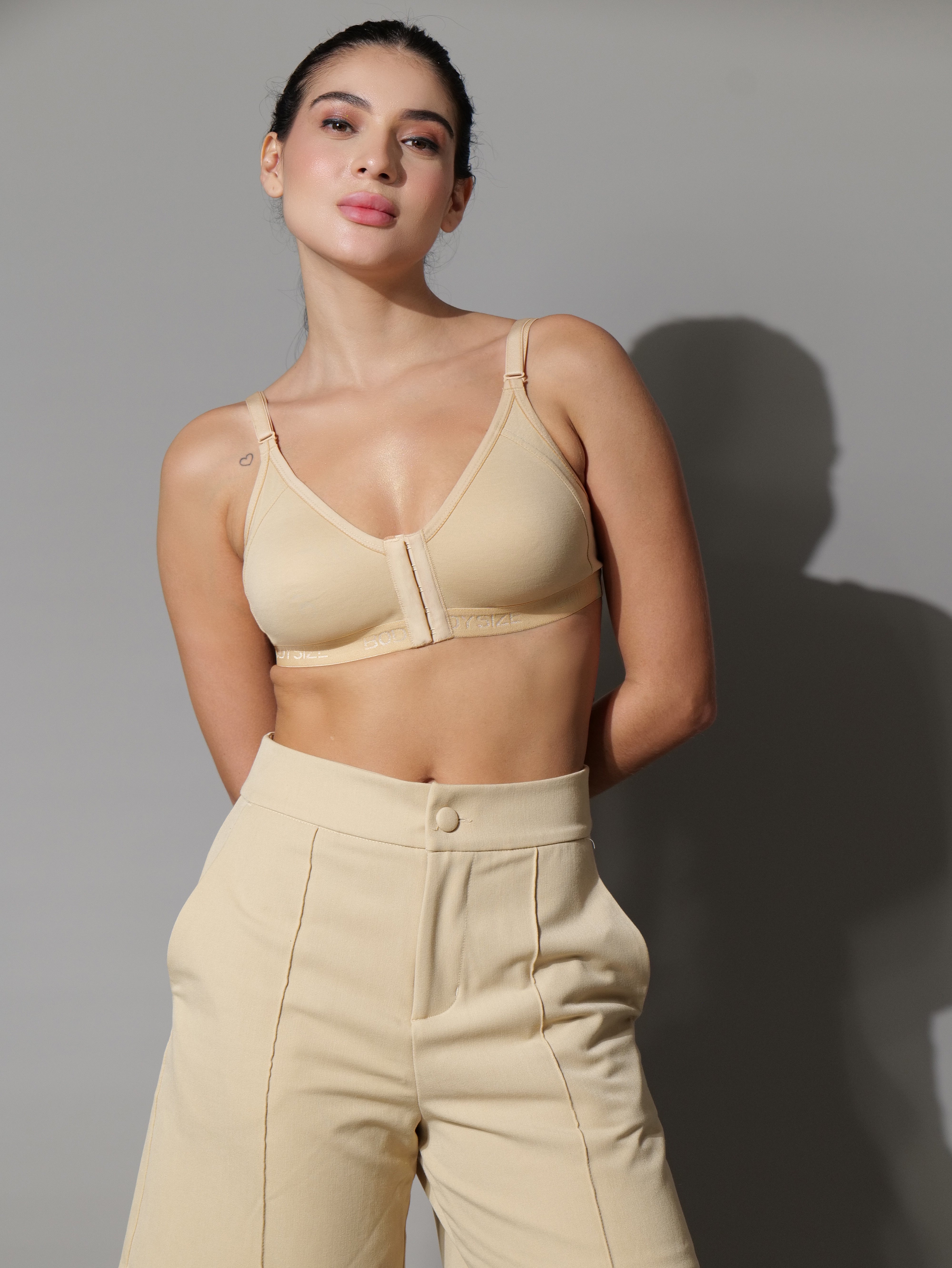 Front Open Seemless Every Day Bra Skin Colours