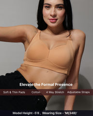 SF29 Designer Padded Cotton Skin Colour Bra