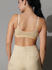 Front Open Seemless Every Day Bra Skin Colour