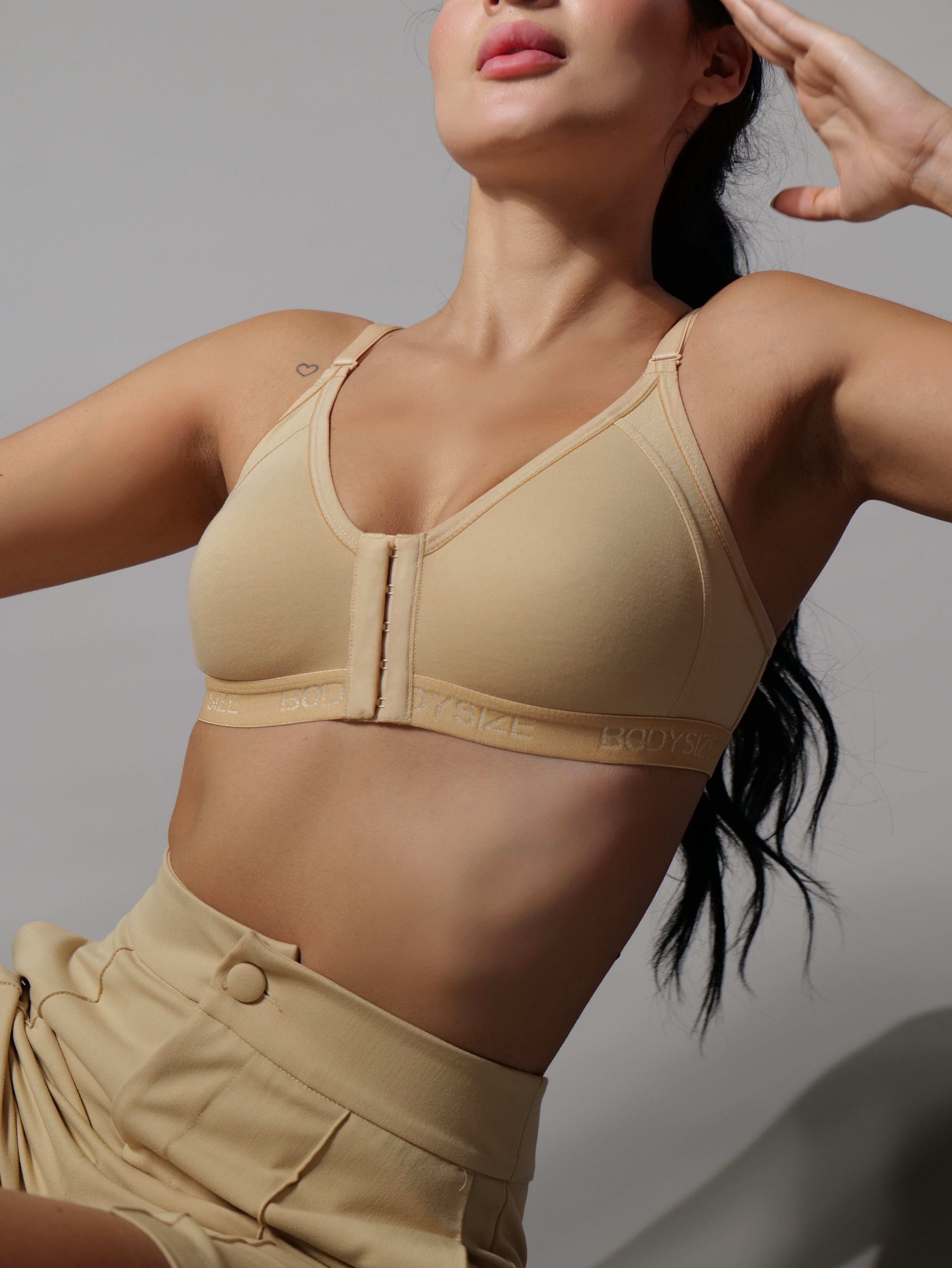 Front Open Seemless Every Day Bra Skin Colour